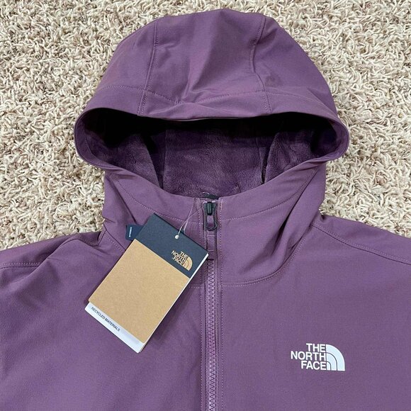 The North Face Women's Shelbe Raschel Fleece Hoodie Jacket Mauve, Size Medium - Picture 7 of 16